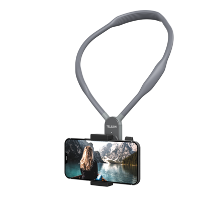 Phone neck mount for hands-free recording